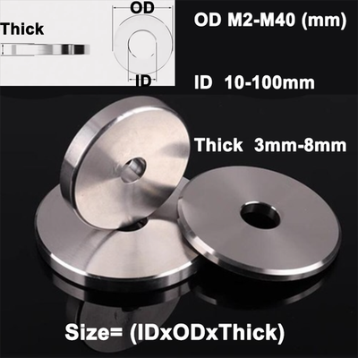 #ad Heavy Enlarged Flat Washer Thickened Flat Washer 304 Stainless Steel $3.30