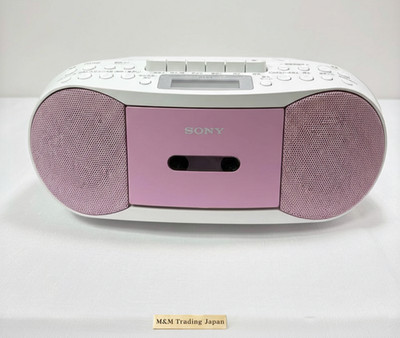 SONY CFD-S70 Pink CD Cassette Tape Recorder Ghettoblaster voll funktionsfähig...