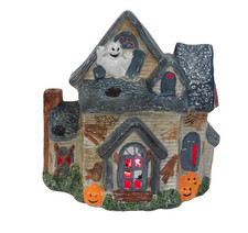 Vintage Brinn's Halloween Haunted House Light Up Decoration in Original Box