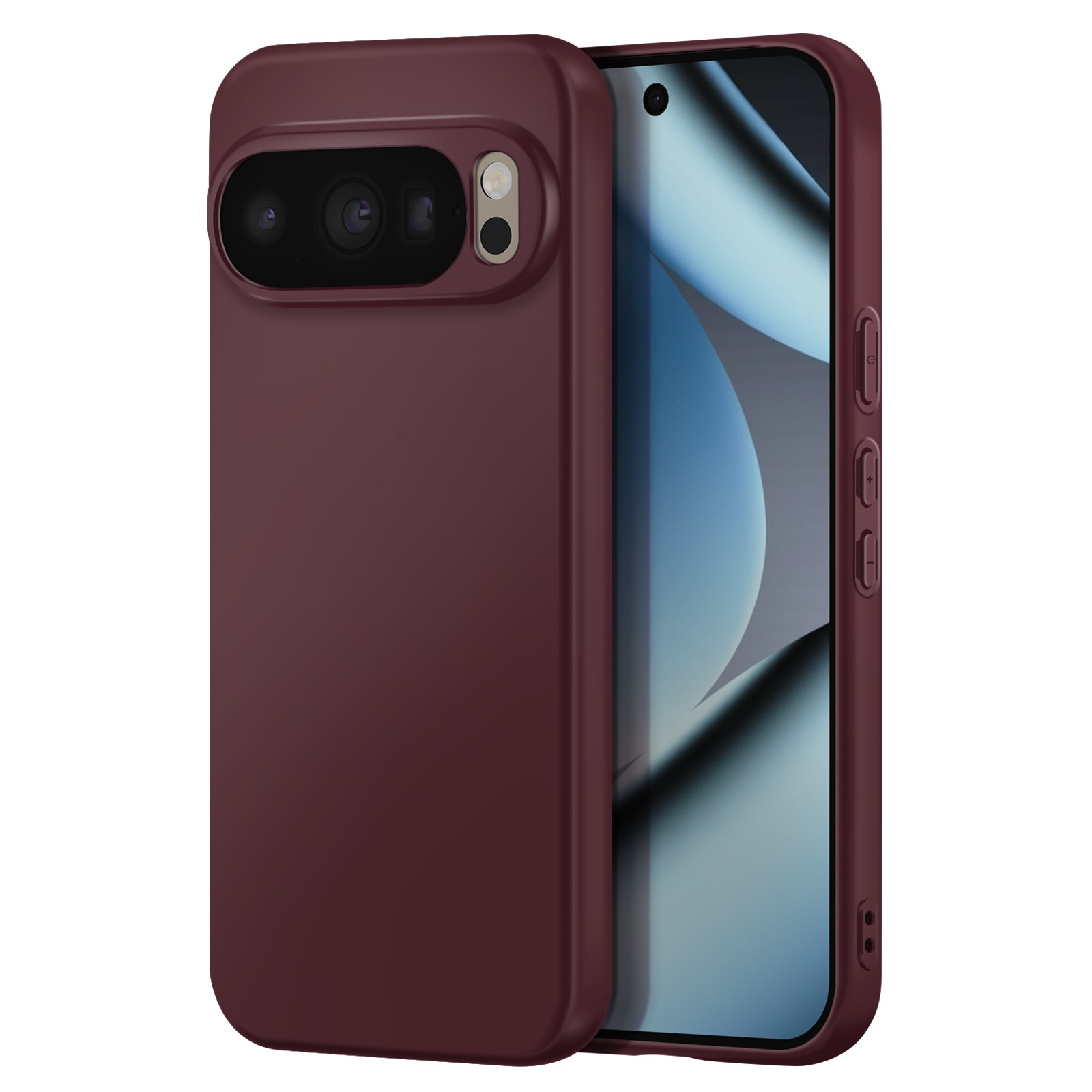Coque bordeaux haut de gamme Avizar Pixelsnap pour Google Pixel 10 Pro avec cordon