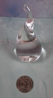 Clear Tear Rain Drop SIGNED 3.5" Art Glass Paperweight Figurine — photo 8