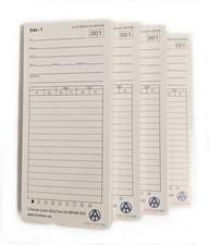 Genuine AT-4500 Time Cards, 4-Packs of 50ea 