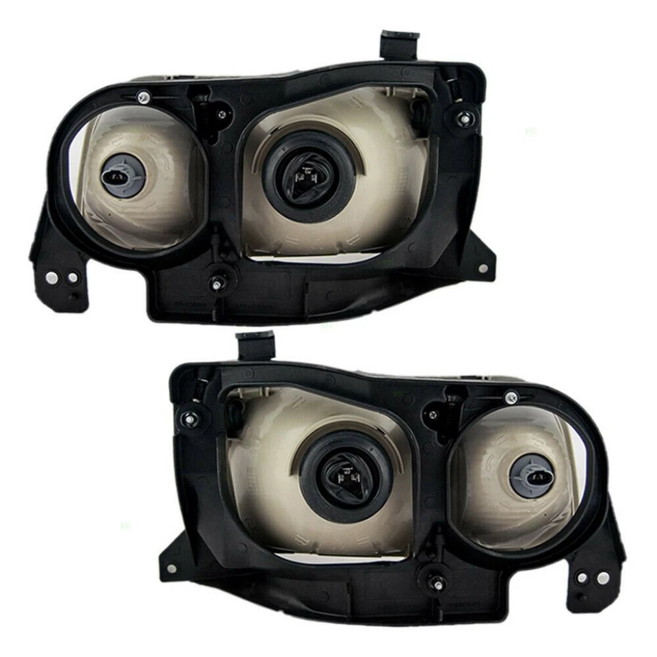 Par de faros para Chevy Tracker 1999-2004 lado del conductor pasajero con bombillas Foto 2 de 4