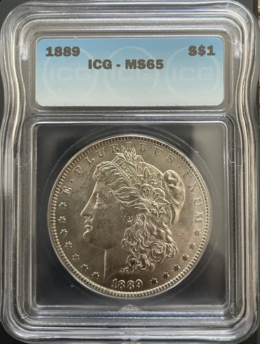 MS65 1889 Silver Morgan Dollar ICG MS65 Better Date