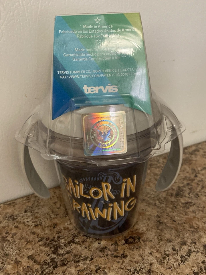 Tervis My First Tervis Toddler Sippy Cup 6oz/177ml BPA Free United States Navy - Image 4 of 4