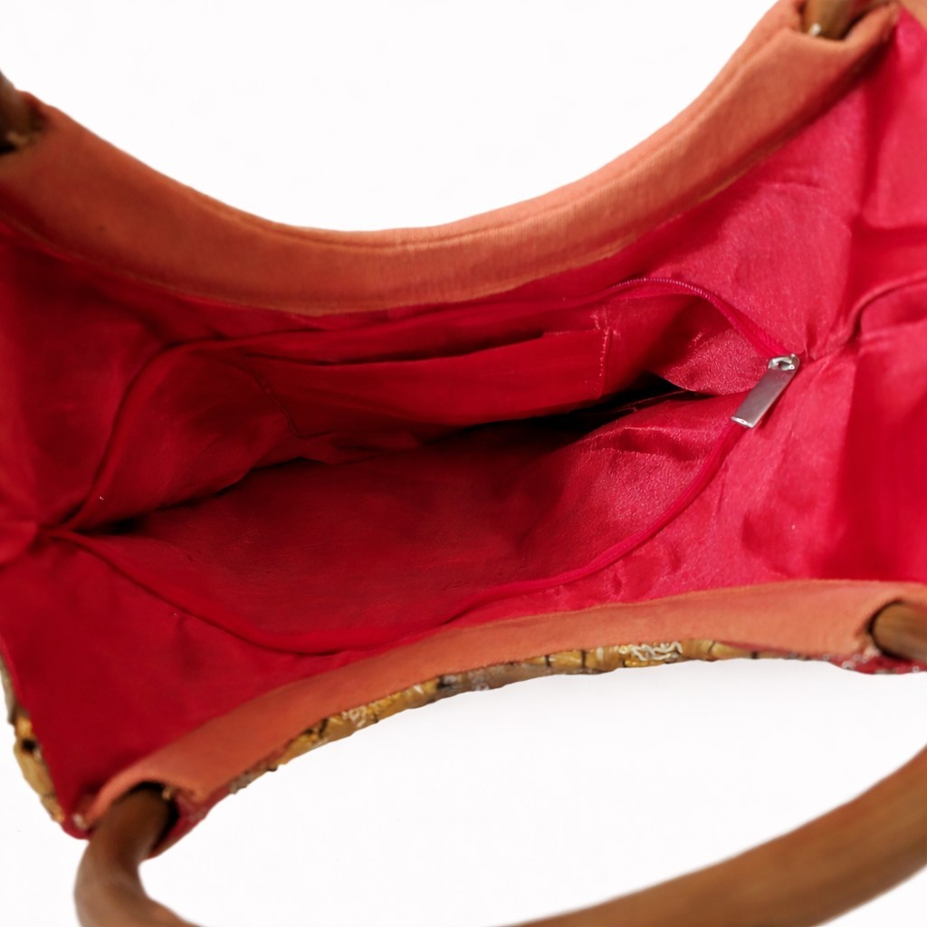 Handcrafted Indian Patchwork Tote Bag Embroidered… - image 2