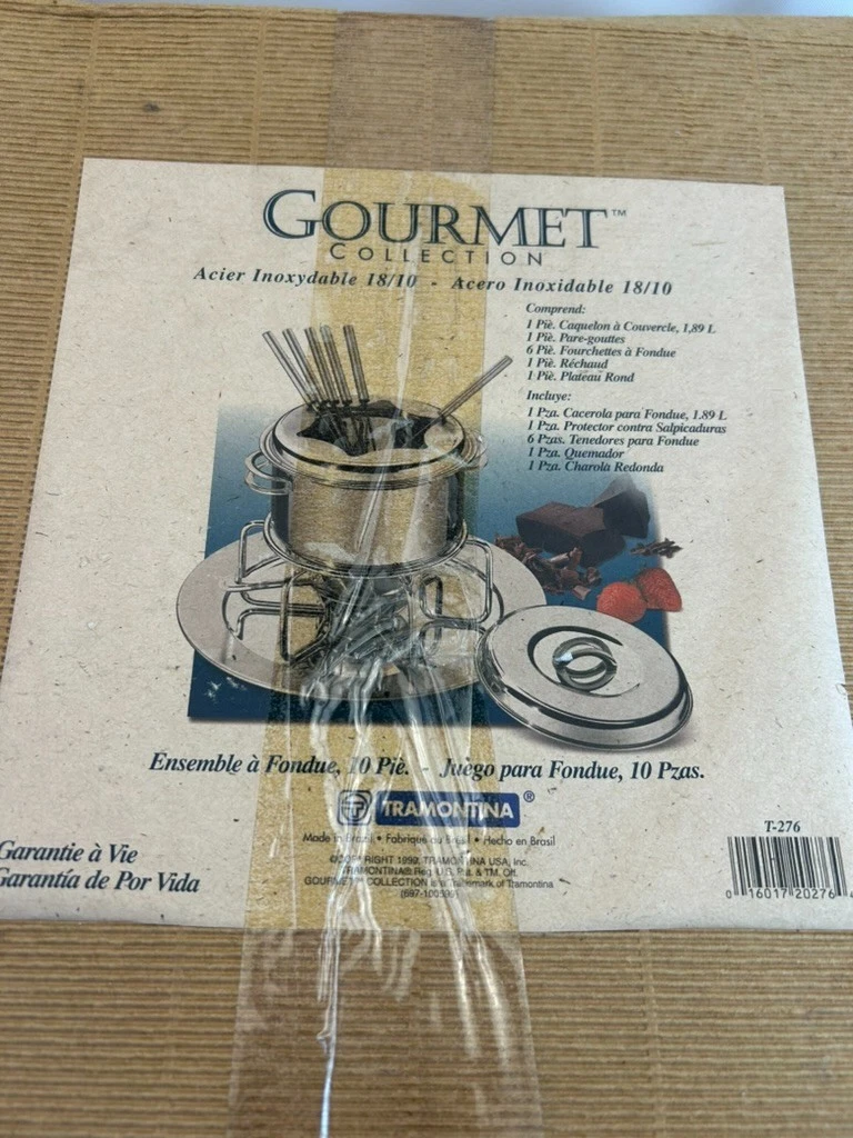 Tramontina 10 Pc Fondue Set 18/10 Stainless Steel Made in Brazil Unused Open Box
Opens in a new wind