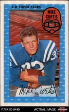 1971 Kellogg's #19 Mike Curtis Colts Duke 7 - NM