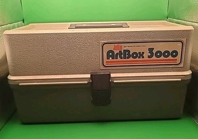 Rare vintage Jefline art box 3000- Hood Condition GREY Hard Plastic