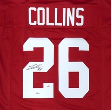 Alabama Crimson Tide Landon Collins Autographed Signed Red Jersey Beckett