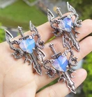 10pcs Opal Gems wyvern wivern Pendants Magic Reiki Healing Amulet