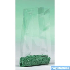 10x8x24 2 Mil Clear Gusset Expand Plastic Poly Bags 500