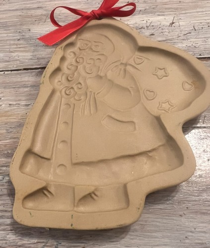 Brown Bag Cookie Art 1989 Hill Design Santa Cookie Mold Vintage M-2 - Picture 2 of 5