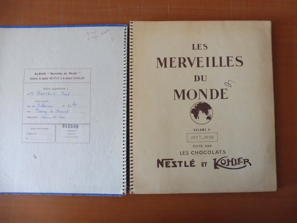 ALBUM NESTLE N° 4 - 1957 COMPLET - ETAT TRES BON COLLECTOR - Photo 2/4