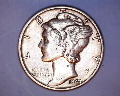 1944 MERCURY DIME XF **509-5A