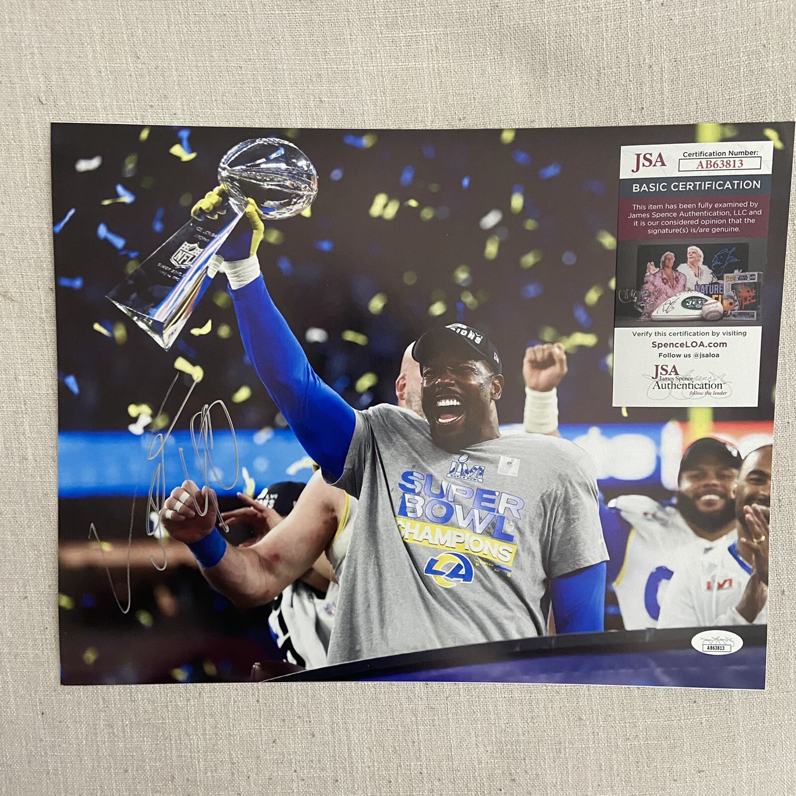 Von Miller Signed 11x14 Photo Autograph JSA COA LA Rams Buffalo Bills Super  Bowl