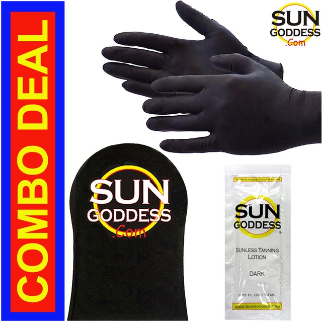 Sun Goddess Sunless Self Tanning Gloves + Self Tan Application Mitt