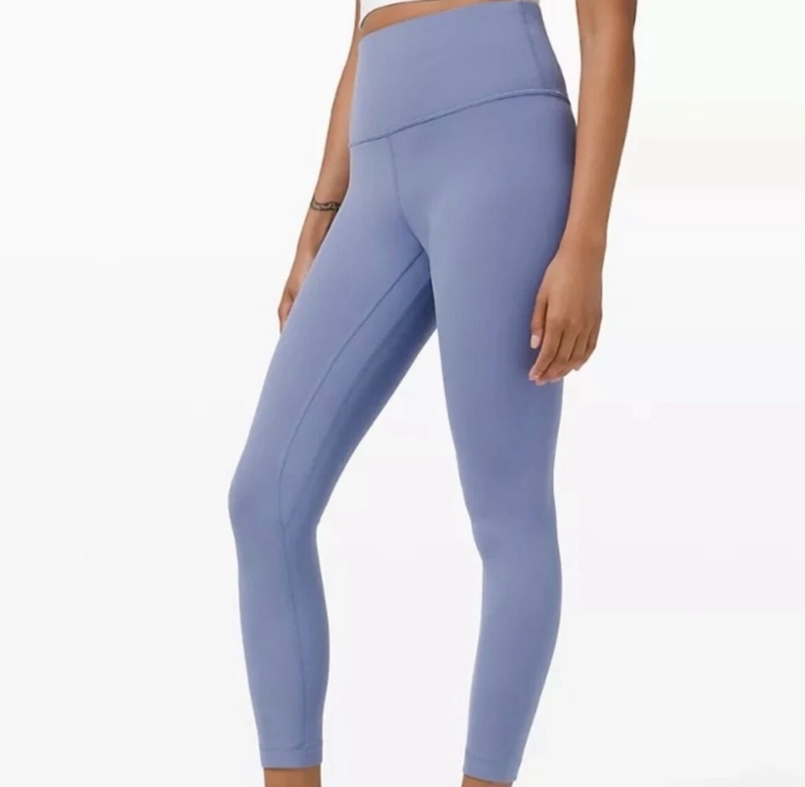 NWT Lululemon Align (pocket) HR Crop Leggings, 23 Blue, Size 14