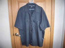 Dickies Flex Button Up Shirt Mens 2XL Charcoal Gray Color Workwear Outdoors