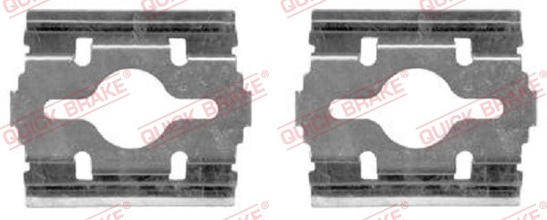 Quick Brake 109-1657 ZubehöR Kit, Scheibenbremsbelag FüR CitroËN, Fiat, Iveco-image