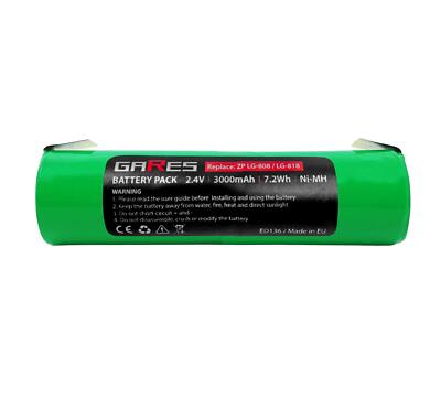 Akku für Zepter VRECS 1300R VRECS1300R LIT004 LG-808 LG-818 Marke Gares 3Ah 2,4V