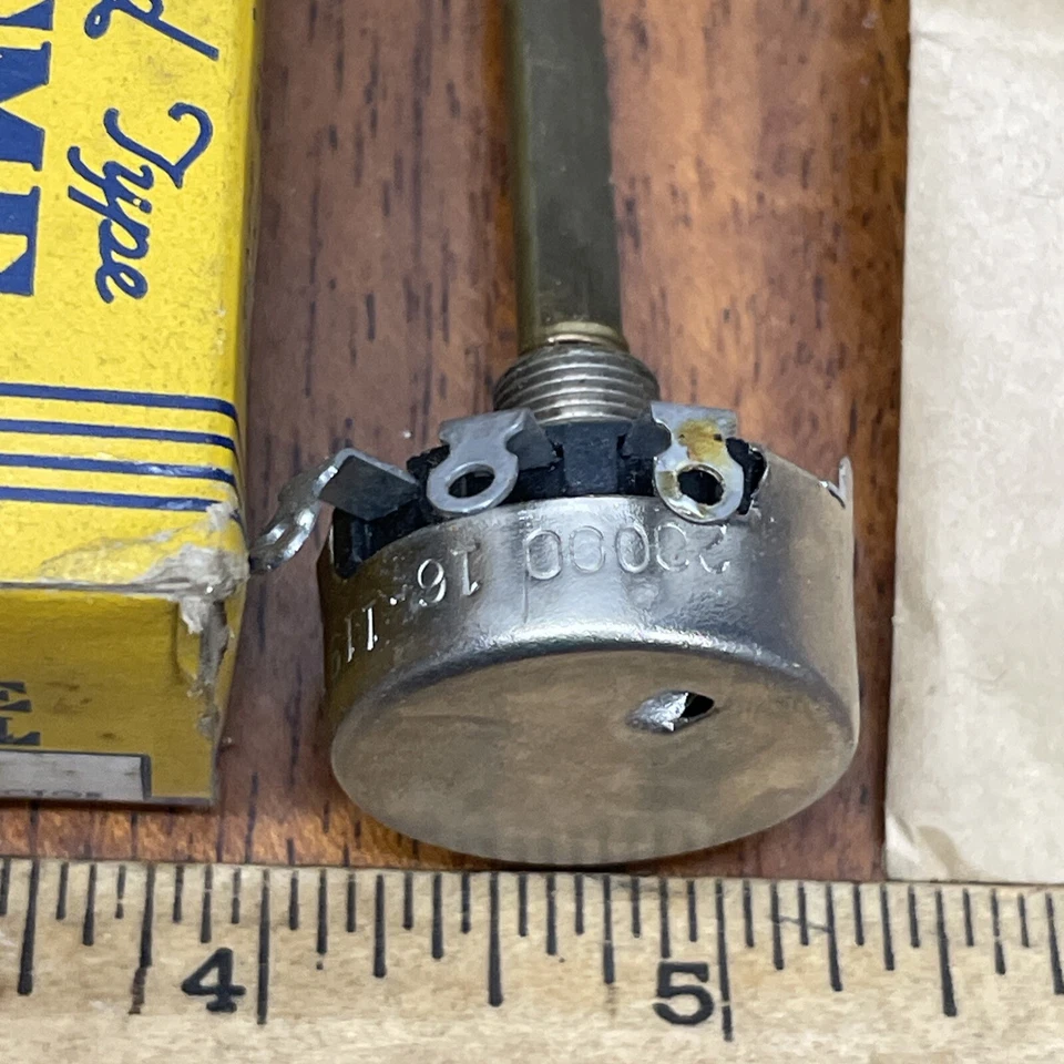 De colección Nuevo Antiguo Stock IRC DS16-119 Potenciómetro Control de Volumen para Radio y TV Foto 3 de 4