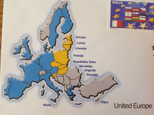 2004 MALTA POST-JOINING THE EU STAMPS FIRST DAY COVER-VALLETTA-MALTA & GOZO GC - Picture 4 of 4