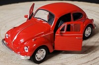 Vw / Volkswagen Beetle , Blickfang , Welly , Rot , 1 : 38 , Top Artikel