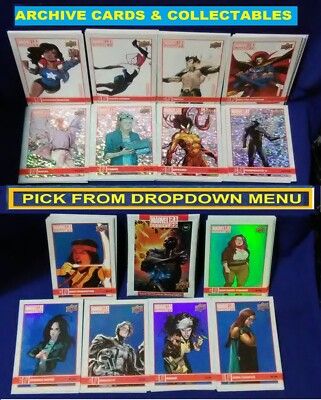 Upper Deck Marvel Annual 21/22 Variant Silver & Blue Parallel Cards You Pick