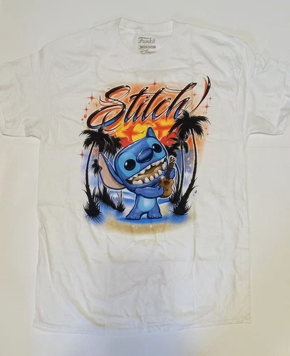 Funko Pop! Tees - Disney Lilo & Stitch - Stitch Ukulele T-Shirt Medium - New