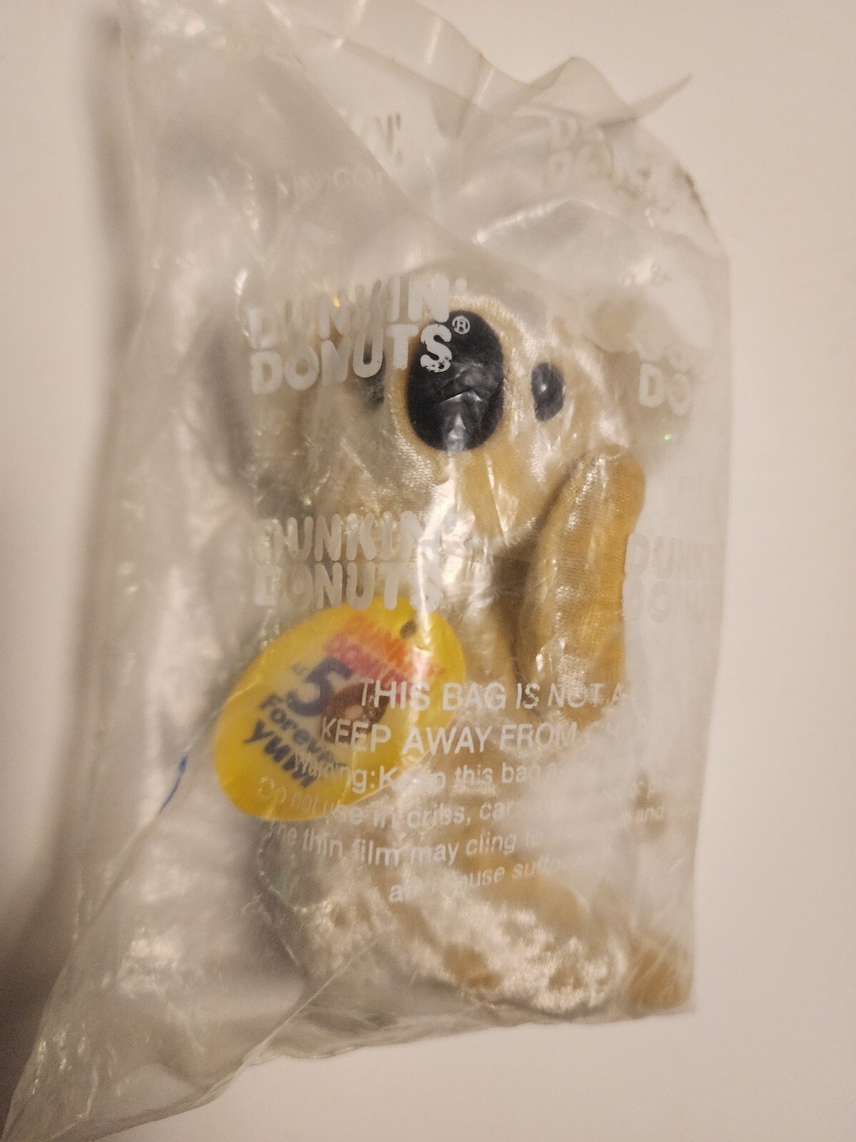 Dunkin Donuts 5” Plush Coolatta Bear  "Goldie" Koala Bear 50th Anniversary NIP