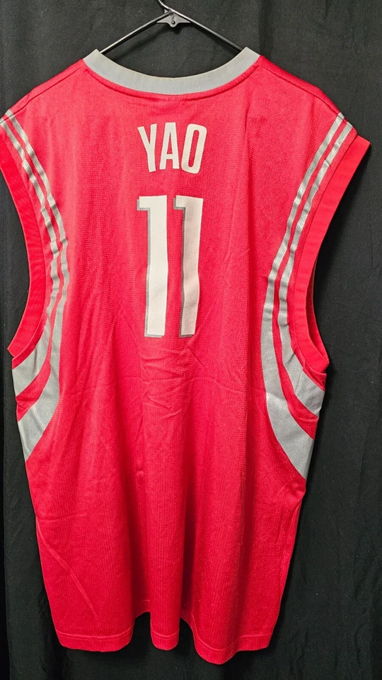 Camiseta deportiva Reebok NBA Vintage Yao Ming #11 Houston Rockets Team Apparel talla 2XL roja Foto 3 de 4