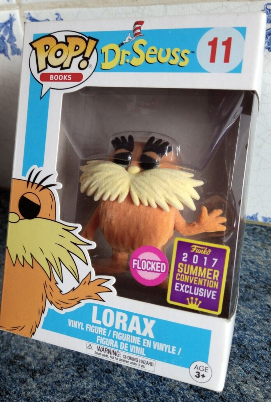 Funko Pop 2017 Summer Convention Exclusive Dr Seuss: Lorax N° 11 Flocked