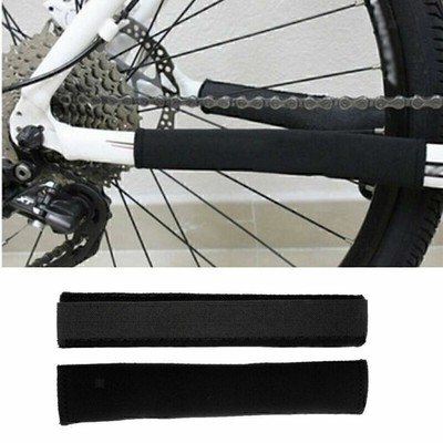 2er Set Neopren Kettenstrebenschutz Fahrrad Ketten Strebenschutz Rahmen Hül E5X4