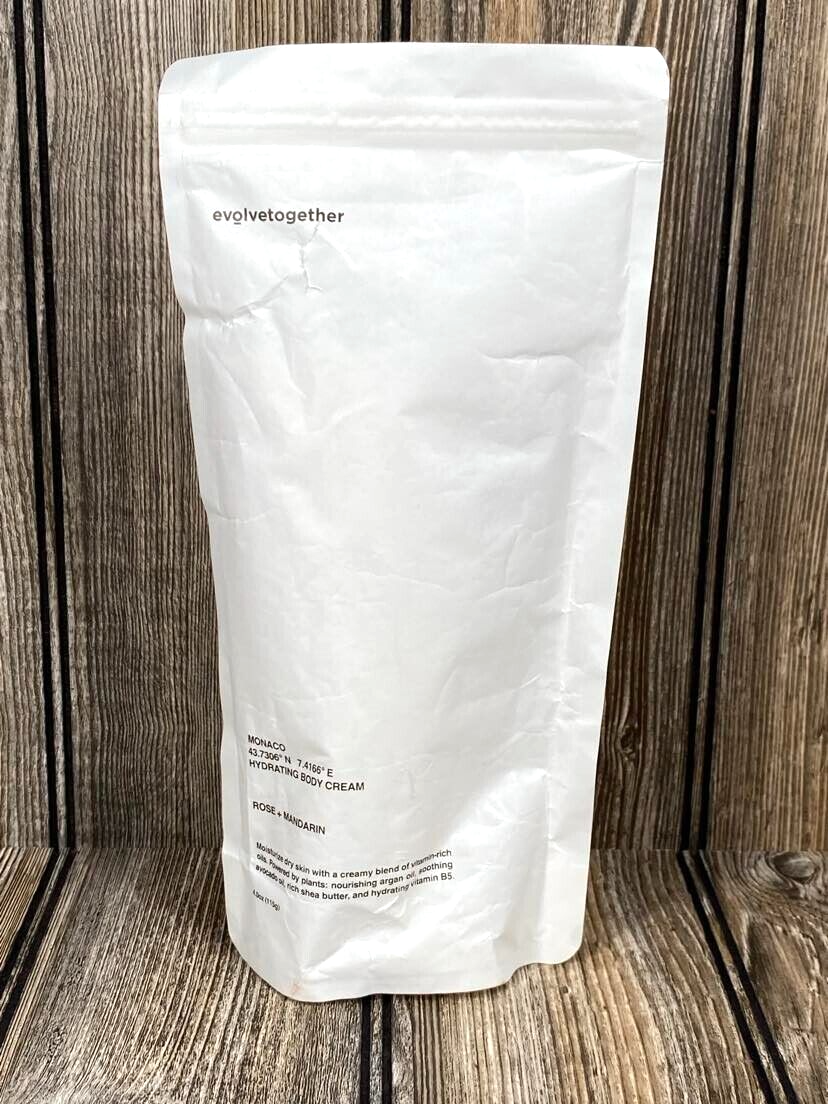 Evolvetogether Hydrating Body Cream MONACO ROSE Moisturizer 4.0 Oz NEW SEALED