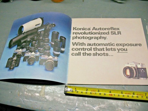 KONICA AUTOREFLEX T CAMERA BROCHURE 1970 PRINTED IN JAPAN - Picture 3 of 8