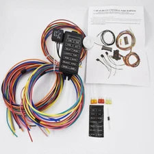 14 Fuse 14 Circuit Universal Wire Harness 12v Street Hot Rat Muscle Rod Wiring