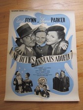 NEVER SAY GOODBYE Errol Flynn Eleanor Parker original 1946 French poster