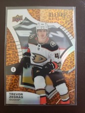 2021-22 Trevor Zegras Leopard Rookie SP Rookie Allure Hockey Upper Deck Anaheim