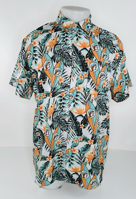 BUC-EE'S - Floral Bucees All All Over Hawaiian Aloha Mens Md. Shirt