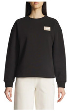 NWoT PUMA Women's Fleece Crewneck Long Sleeve Sweatshirt Black Sz XL 60 11HL181