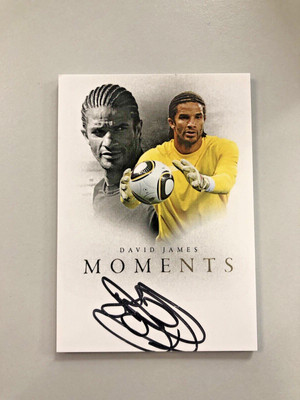 David James On Card Auto /15 Futera 2023 Autograph Moments
