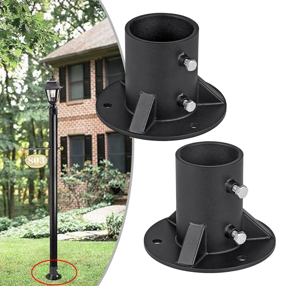 Chain Link Fence Post Base Adjustable Fence Base Weather Resistant