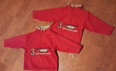  Fleece Shirt*dopodopo*Hoodie mit Reißverschluss*Gr. 92+98*rot*mit Blickfang*Top
