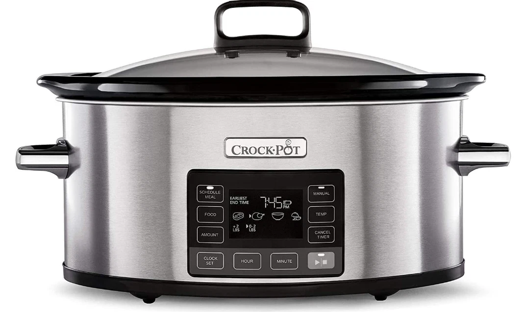 Crockpot CSC066 Digital Slow Cooker Time Select 5.6L 240w Stainless Steel