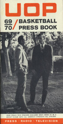 Pacific Tigers UOP Basketball _RARE_ 1969 Media Guide/Schedule vtg NCAA  College