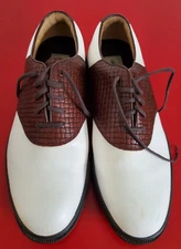 Nordstrom Outlast Golf Shoes for Men ~ Size 9M Advantage, Color Brown and White.