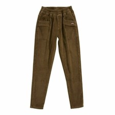 Pantaloni In Pile In Corduroy Spessi Casual A Gamba Stretta Inverno Caldi