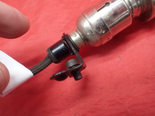 Vintage SINGER Chrome Sewing Machine Work Light w/ Cloth Cord TESTED # 42 - Picture 6 of 8