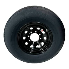 Trailer Tire On Rim ST235/80R16 Radial LRE 8 Lug 8x6.5" Modular Black Wheel